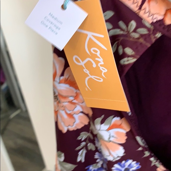 🛍FIRM! NEW Kona Sol One Piece Lace Swimsuit - Picture 5 of 5